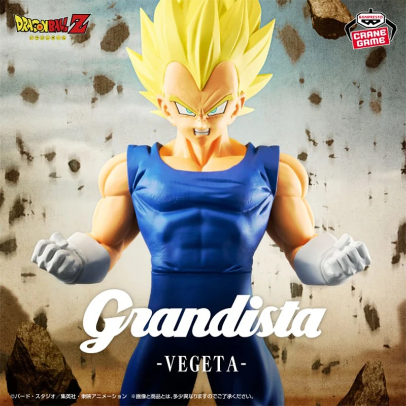 Oryginalna figurka BANDAI BANPRESTO Dragon Ball Z Grandista-VEGETA 26CM, model anime, kolekcja, ozdoba, zabawka, prezent - dostępna od ręki.