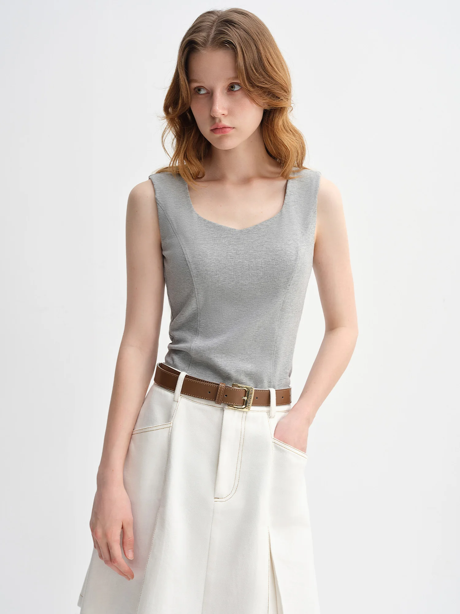 Dushu plus size feminino elástico princesa linha essencial cabido topo 2025 início do outono emagrecimento roupa interior tanques superiores 25ds83119