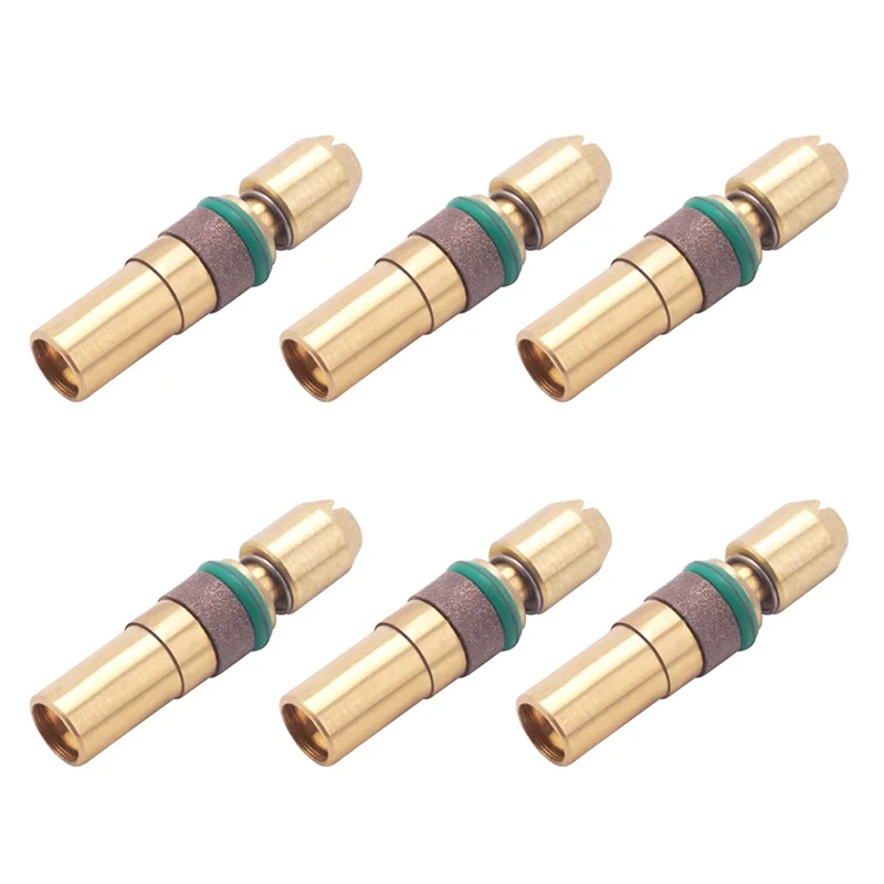 6Pcs Three-Stage Piston Head High-Pressure Copper Head for 6mm 30Mpa High-Pressure Pump Piston Parts