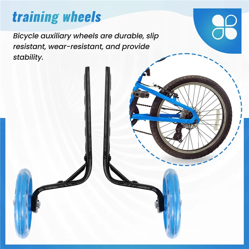 -A25M Kids Training Wheels For 20 Inch Bike Flash Bike Training Wheels Bicycle Training Wheels With Stabilizers Mounted Kit