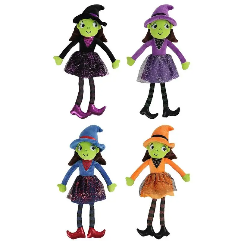 High Quality Haunted House Doll Ornaments Decorative Prop Tree Top Star Witch Doll Halloween Decoration Animated Ghost Scary Toy