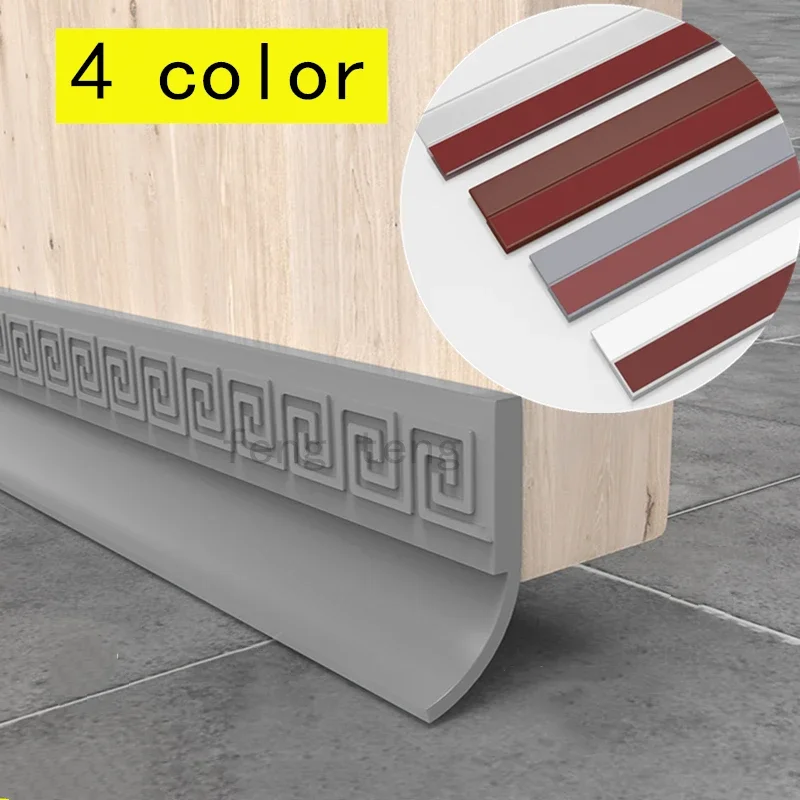 

New 4 colors Under Door Draft Stoppers Weather Stripping Self Adhesive Seal Strip Energy Saving Wind Blocker Window Sealing Gap