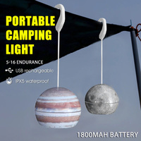 Portable Led Camping Light USB Rechargeable Hook Camping Lantern Adjustable Outdoor Waterproof Tent Lights Emergency Table Lamp