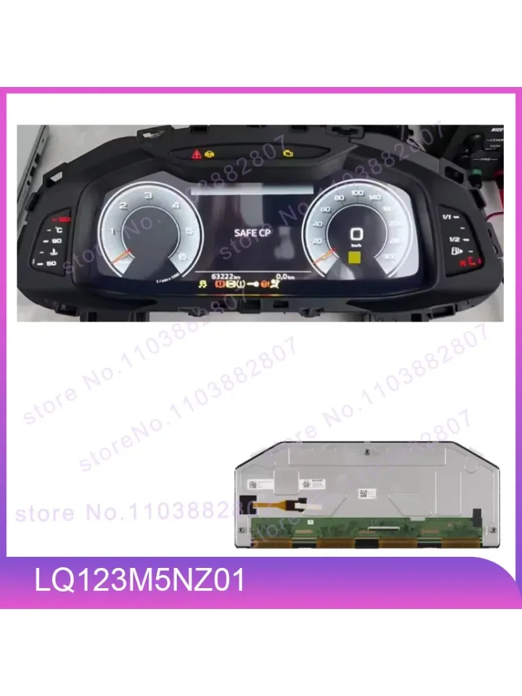 Écran LCD d'origine LQ123M5NZ01 de 12,3 pouces pour tableau de bord automobile Q8 / Q7 / Q5l / A6 / A8, référence 4K0920790F