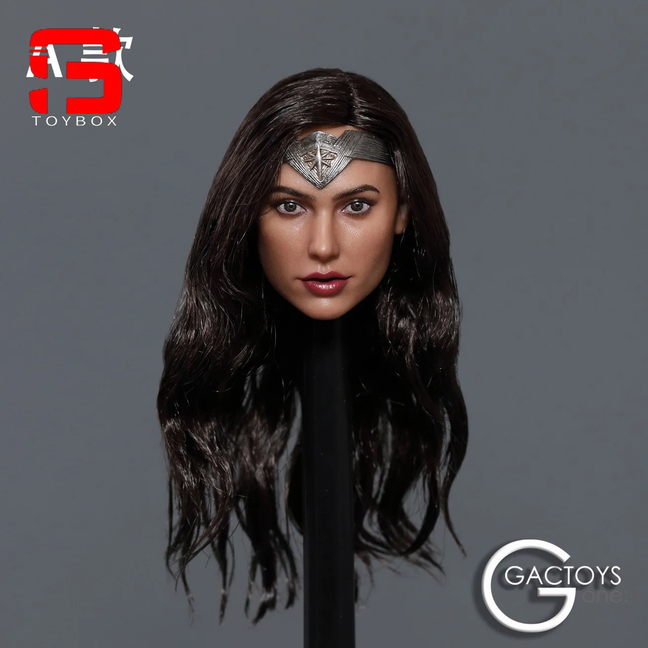 In Stock GACTOYS GC037 1/6 Wonder Girl Head Sculpt Gal Gadot Planted Hair Head Carving Fit 12\'\' Female Action Figure Body