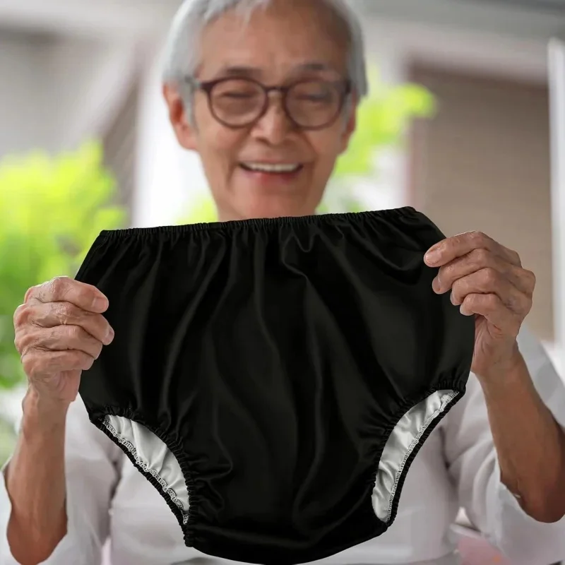Washable Reusable Adult Cloth Diaper Cover Solid Color Waterproof Leakproof Elderly Incontinence Care Eco Friendly Set