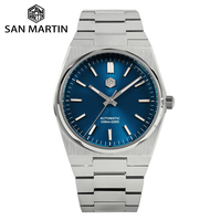 San Martin Classic Men Watch 40mm Miyota 9015 Luxury Dress Automatic Mechanical Wristwatch Quick Release Bracelet SN0023 Reloj