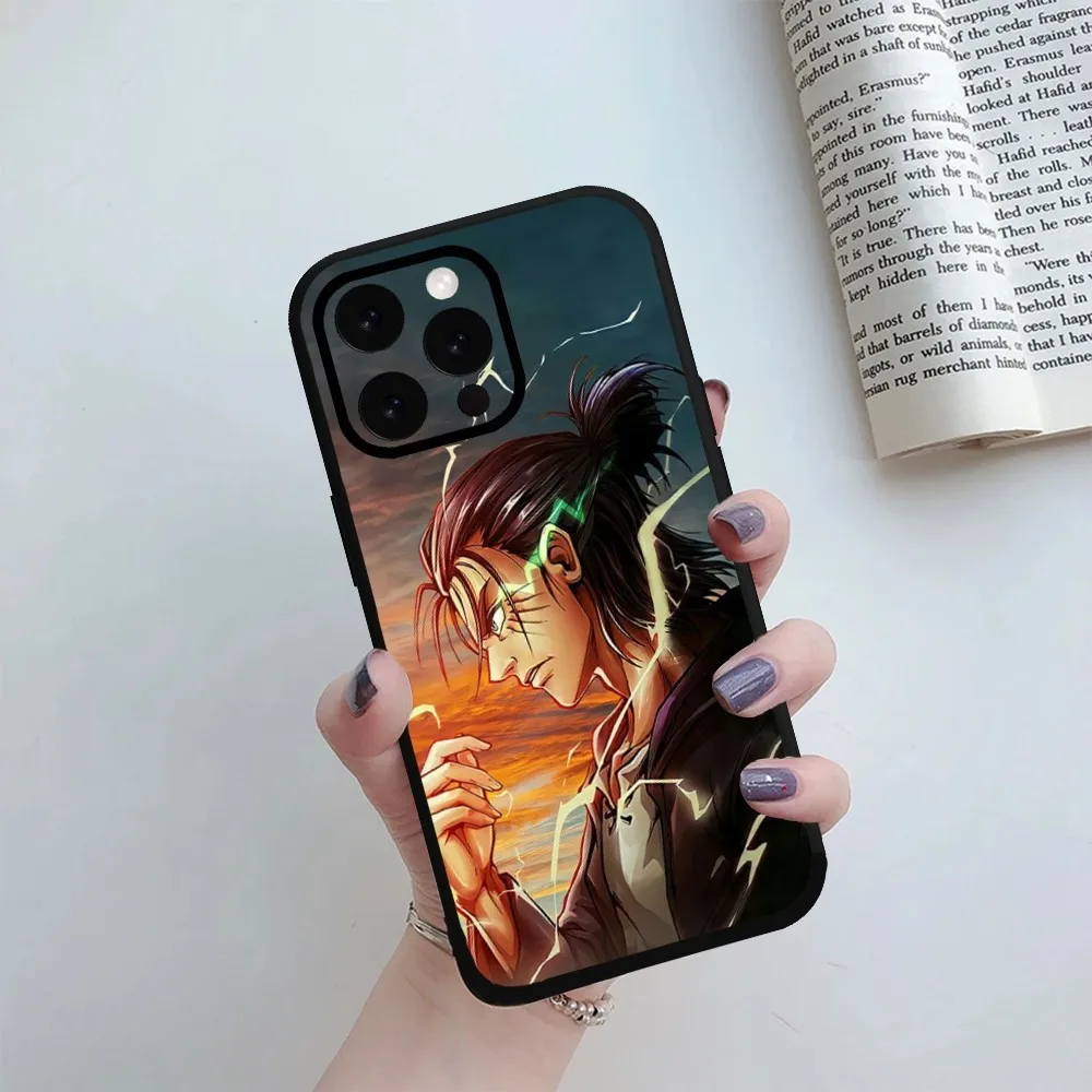 BiliBili Anime Japanese Allen Attack on Titan Phone Case For iPhone Mini 11 12 13 14 15 Pro XS Max X Plus SE XR Shell