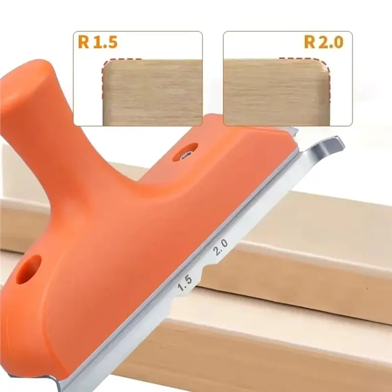 ABGH-Woodworking Right Angle/Arc Universal Trimming Edge Deburring Scraper Wood Board Mini Chamferer Tools