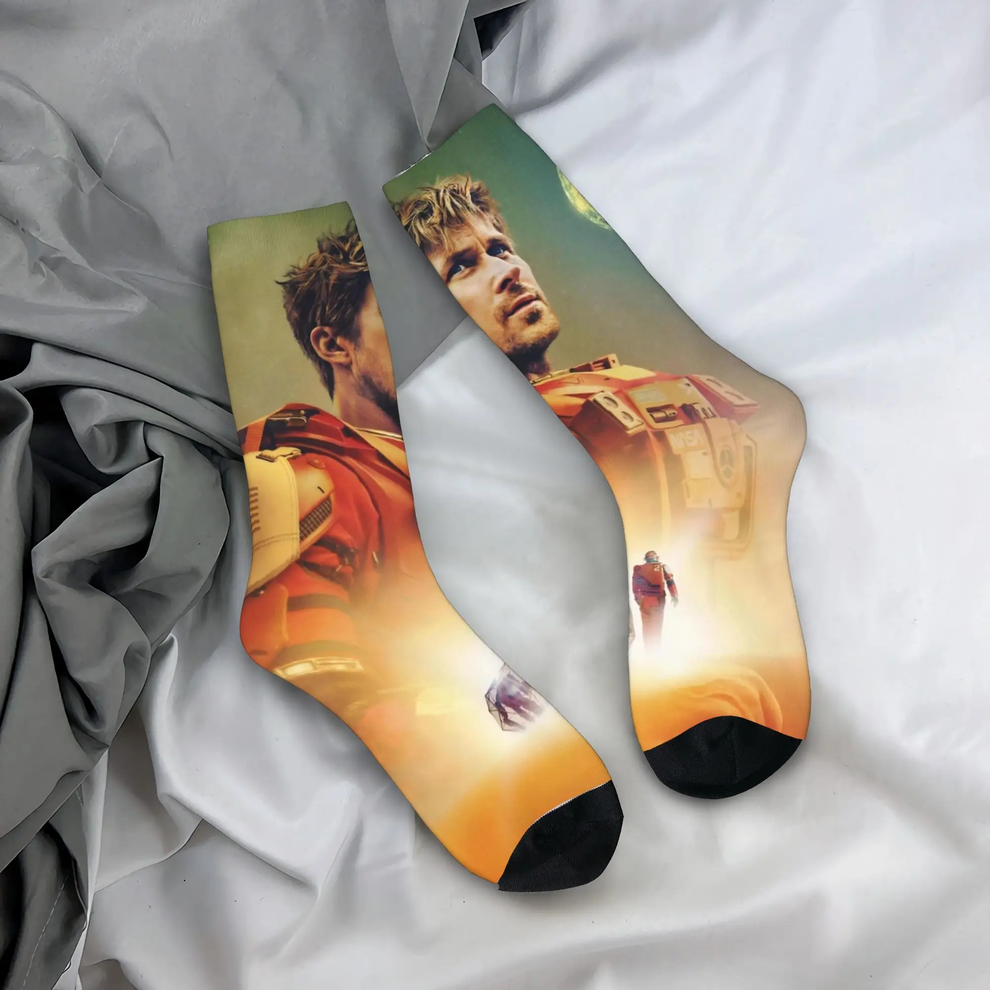 Autumn Winter Harajuku Unisex Project Hail Mary Movie Socks Ryan Gosling Breathable Basketball Socks