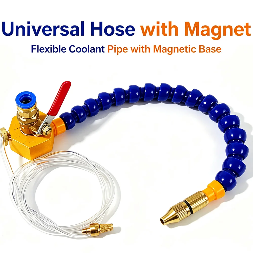 Water Oil Coolant Pipe Hose Cooling Tube For Engraving CNC Milling Lathe Machine Tools Round Nozzle Adjustable Assembly