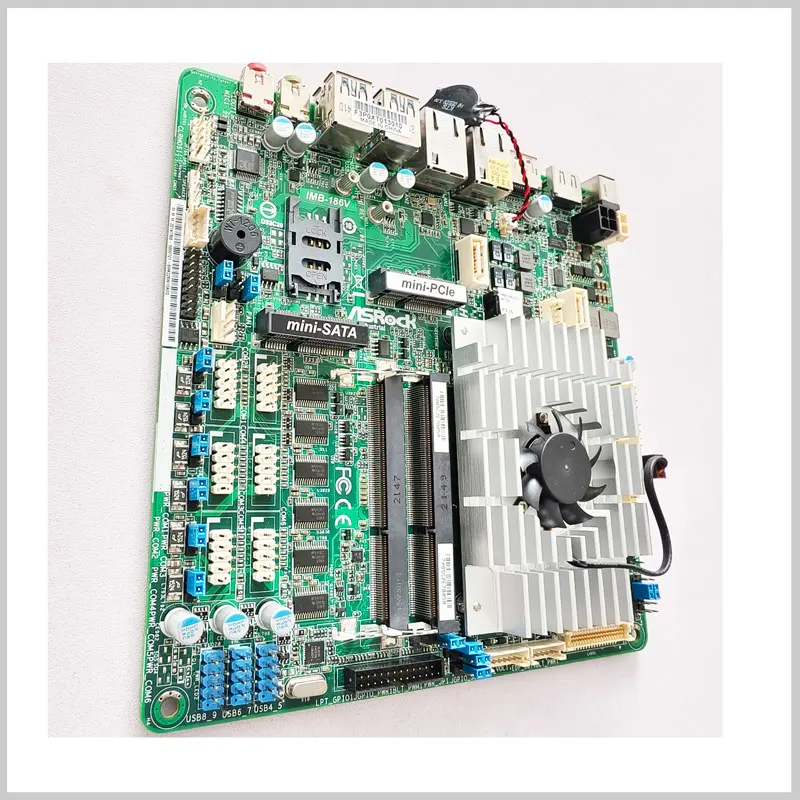 POS メインボード: ASROCK IMB-186V DDR4 LVDS VGA X86 ファンレス組み込み産業用 mini-ITX 産業用制御ボード