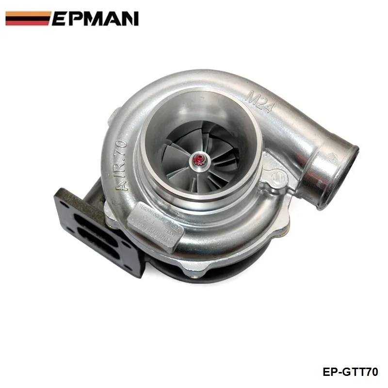 High Performance Racing T70 Turbocharger A/R .70 Rear A/R 0.84 T4 Twin Scroll 4" V-Band Oil Cooler EP-GTT70 2