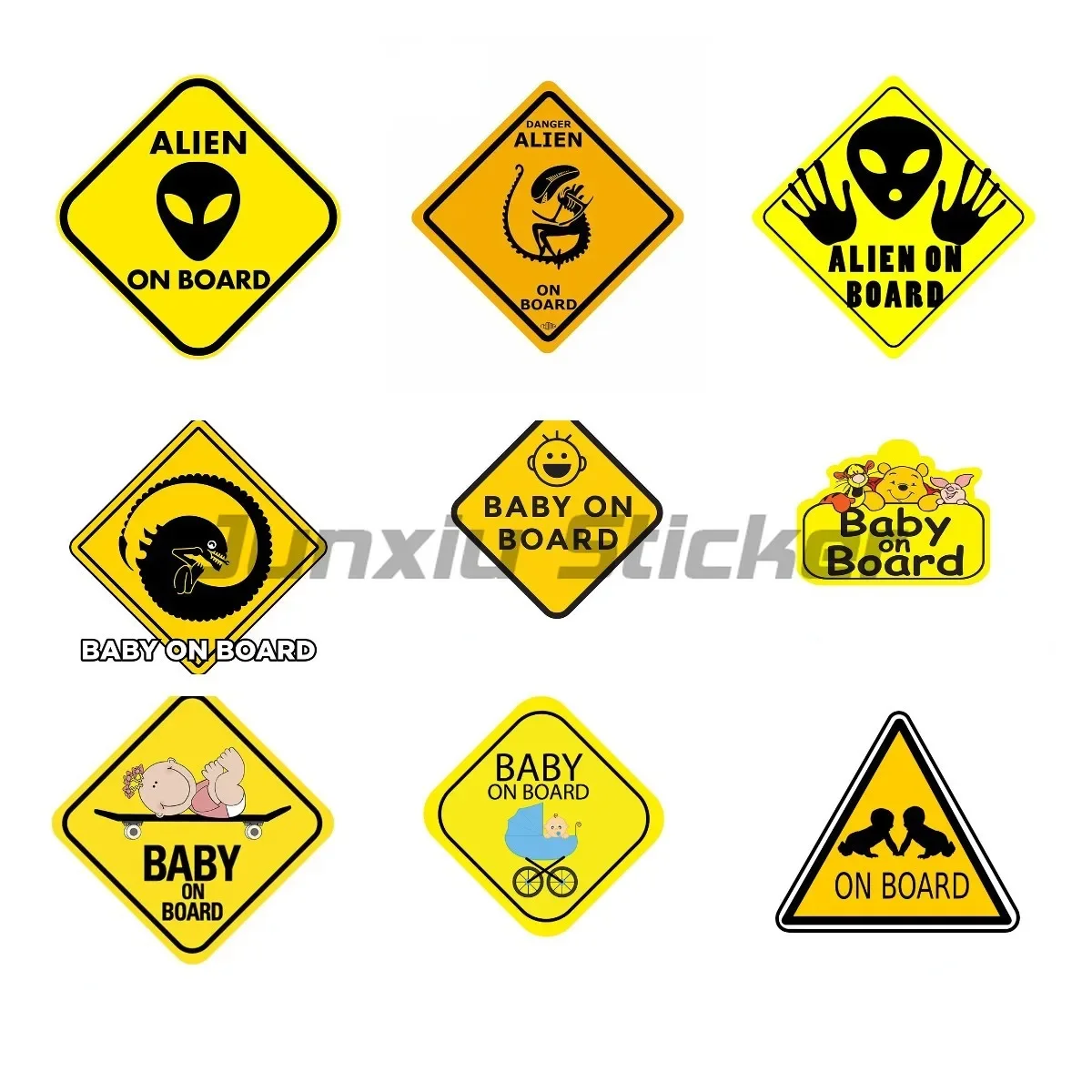 

Baby on Board Car Stickers Warning Decal Vinyl Waterproof Material