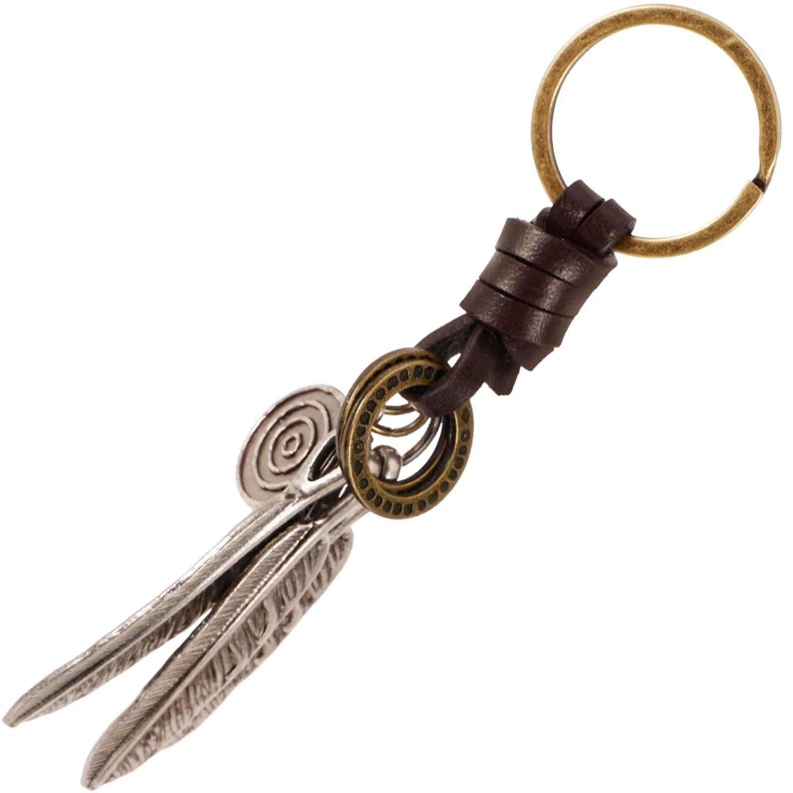

Alloy Leaf Keychain for Bag Purse Handbag Backpack Car Decorative Pendant Charm Keyring Lightweight Portable Small Size