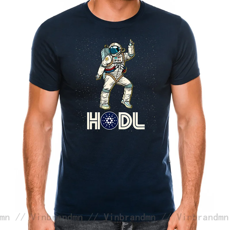 Cardano Cryptocurrency Crypto Coin T-shirt Disco Astronaut Hodling ADA Hodl Space Man T Shirt Classic Punk Summer Cotton TShirt