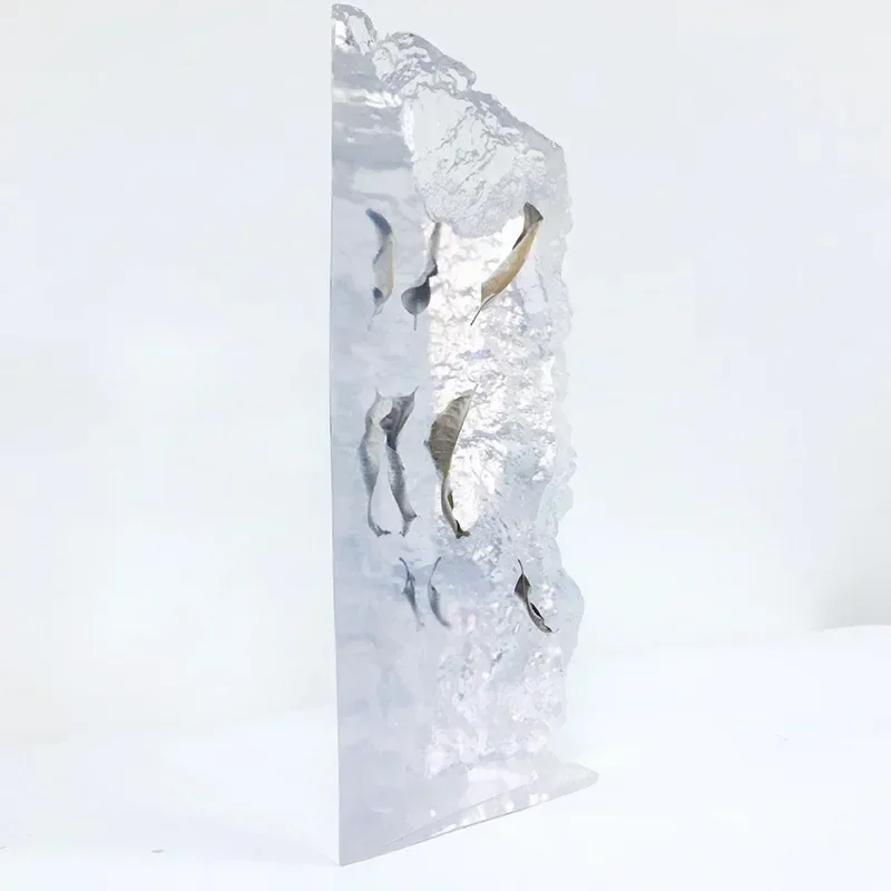 Modern light luxury transparent resin creative abstraction