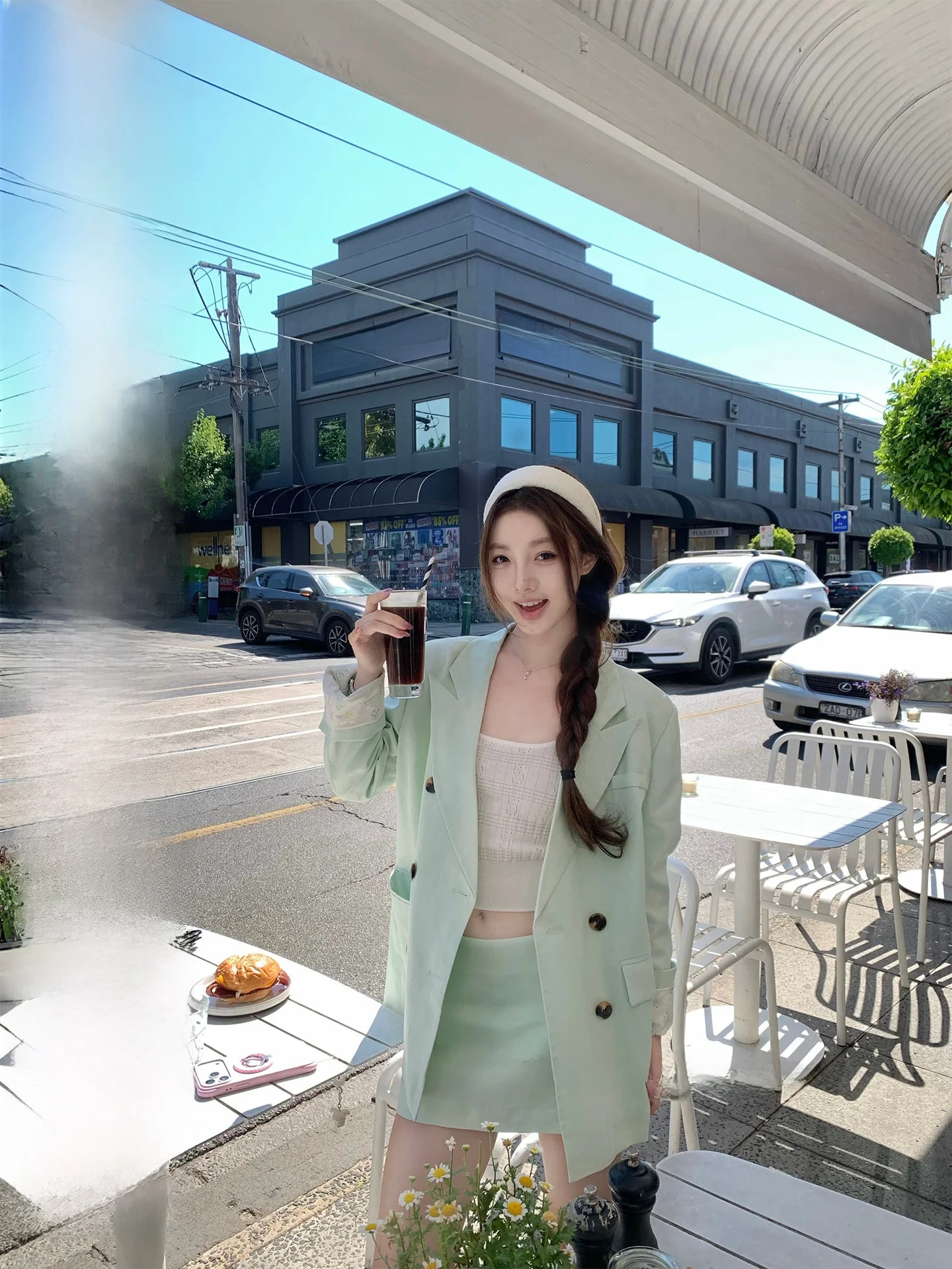 

Bankelili Women's Spring Seasonal Two-Piece Set Casual Sle Long Sve Buttoned Lightweight Pure Color Linen Suit Jaet Skirt