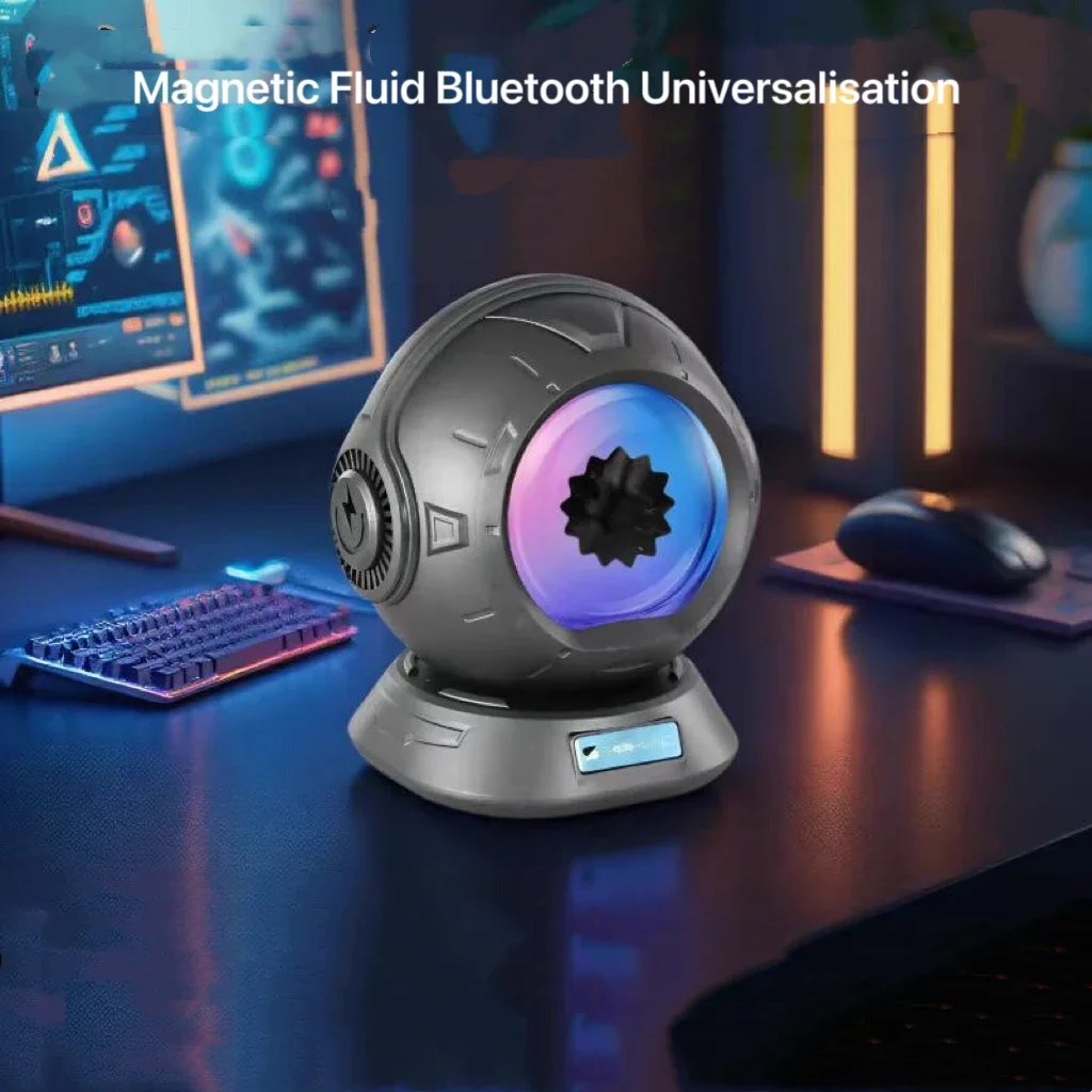 Venom Bluetooth 5.1 Ferrofluid Speaker with RGB Lighting