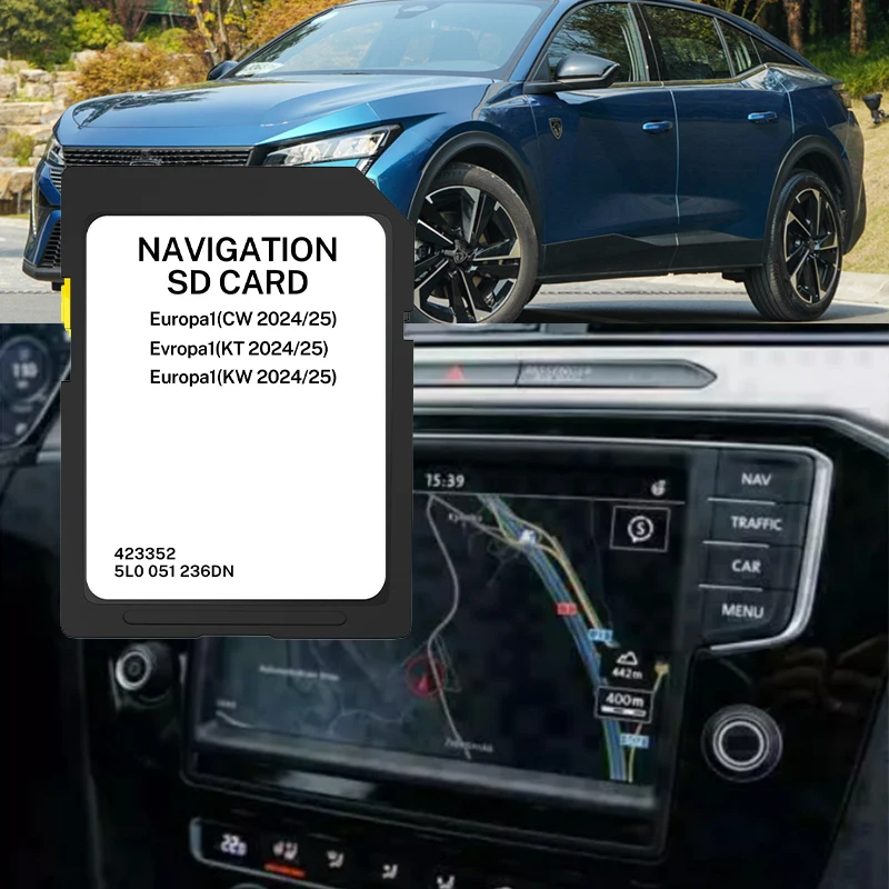 2024-2025 خرائط بطاقة SD سعة 32 جيجابايت لـ Skoda Media AS V19 MIB2 satnav Octavia، Superb، Rapid #4