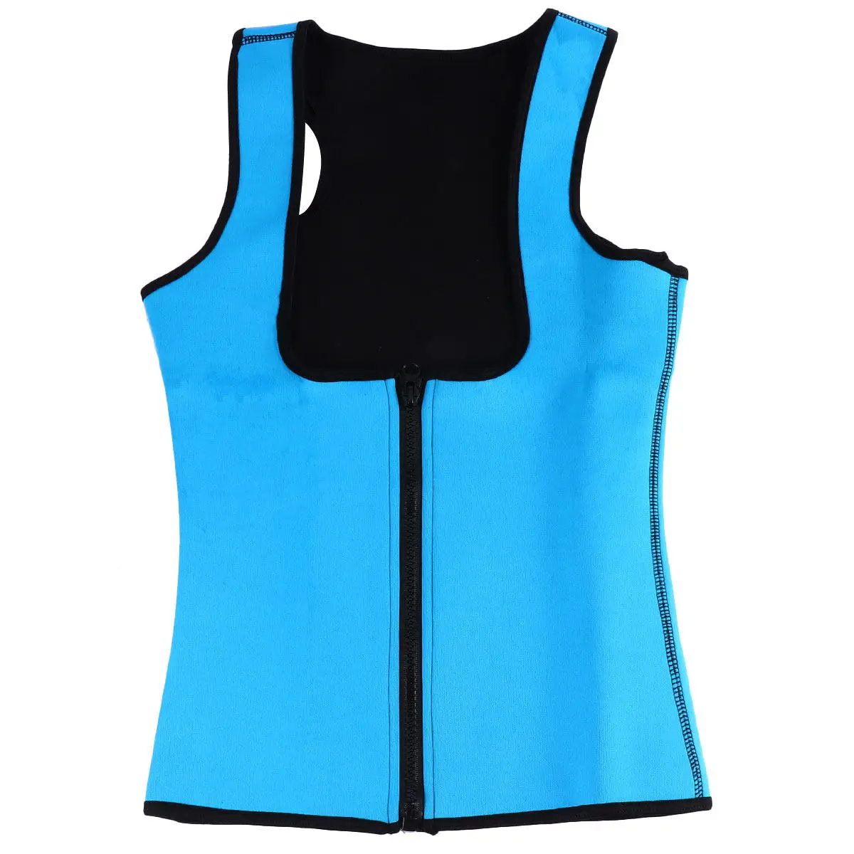 Blue Vest Corset for Women Neoprene Waist Trainer Breathable Slimming Shapewear Cincher Tank Top Bodybuilding Control