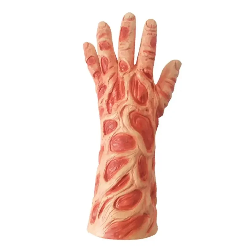 CyJason 마스크 영화 무서운 라텍스 헤드기어 프레디 킬러 코스 크루거 장갑 호러 코스프레 할로윈 파티 의상