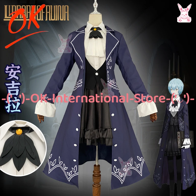 

Library of Ruina Angela Cosplay Costume Anime Anime Game Character Outfit Halloween Carnival Party Uniform Suit