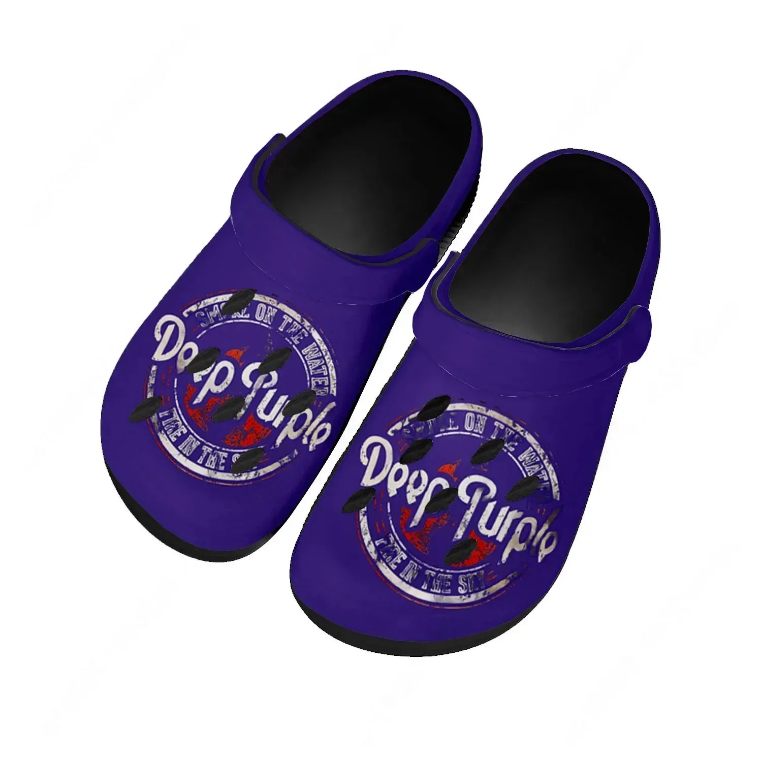 Deep Purple Water Shoes Men Women Teenager Comfortable Fashion Home Garden Clogs Custom Sandals Beach Breathable Hole Slippers