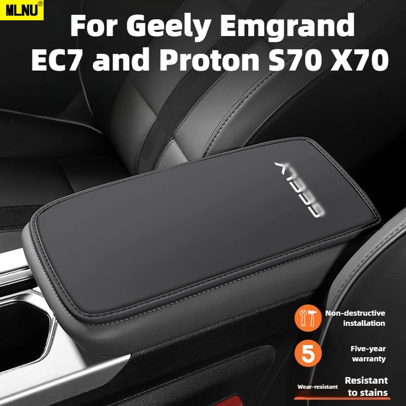 

Car Armrest Box Pad For Geely Emgrand EC7 and Proton S70 X70 Accessories 2025/2024 Leather,Soft Pressure-Relief 2022-2023
