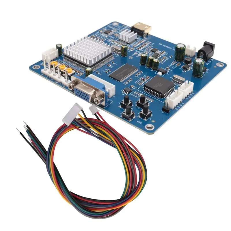BNVN-2X HD Video Output Converter Board VGA/RGB/CGA/EGA/YUV To -Compatible For Arcade Blue Game Machine Video Output