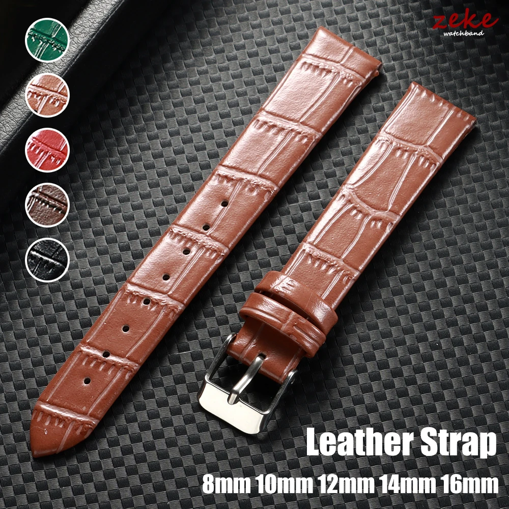 8mm 10mm 12mm 14mm 16mm Echtes Leder Armband Bambus Muster Straps Frauen Ersatz Universal Armband Silm armband Gürtel