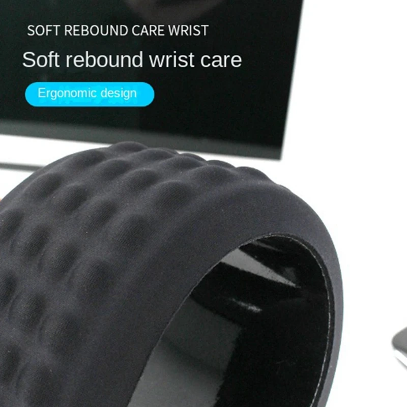 Tapis de souris en silicone pour clavier, support de poignet, mousse à mémoire de forme, solide, adapté aux jeux de bureau