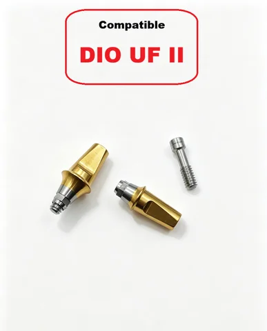5pcs DIO UF II Straight Abutment Dental Implant Titanium Solid Abutment Regular Straight Abutment