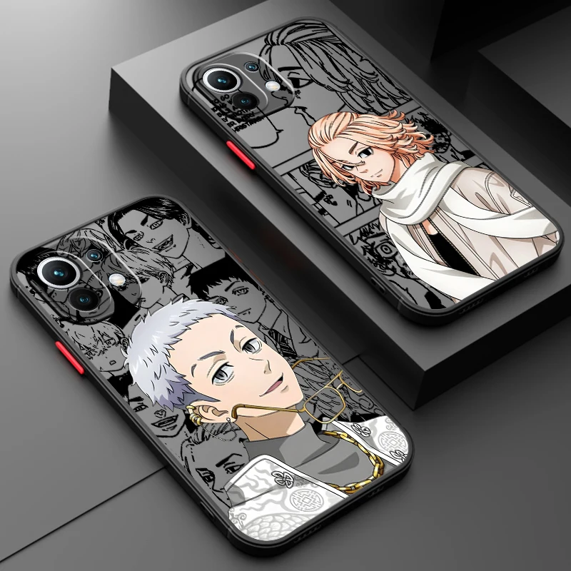 Cool T-Tokyo Revengers Anime Frosted Translucent For Xiaomi Mi 13 12 12T 11T 11 11i 10T 10 9T Pro Lite Ultra 5G Soft Phone Case