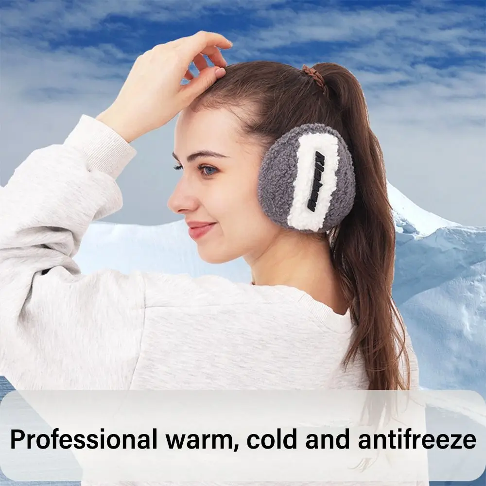 Unisex Warm Fleece Earmuffs Soft Furry Ear Warm Protector in Cold Weather Winter Outdoor Ear Warmer Adjustable Wrap Ear Muffs