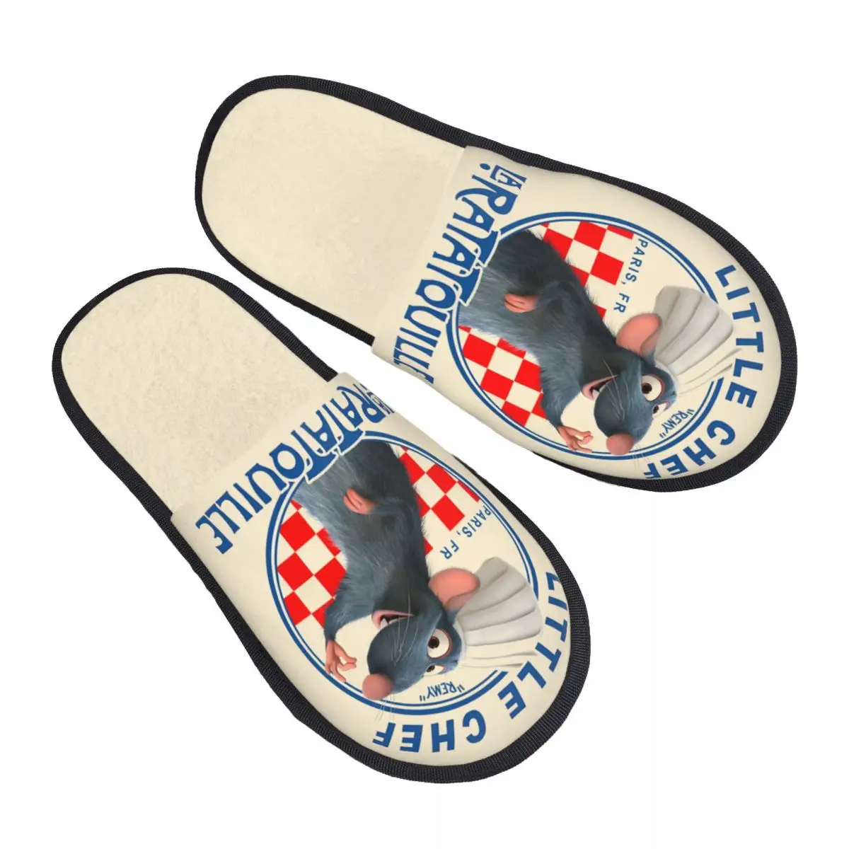 

Custom Ratatouille House Slippers Women Comfy Memory Foam Comedy Cartoons Slip On Bedroom Slipper Shoes