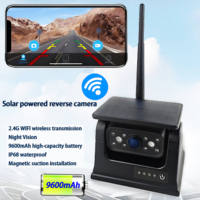 Solar Powered Reverse Camera, WIFI Wireless Camera, Car Mounted Camera, Magnetic Suction Camera Suitable for RVs and Trucks