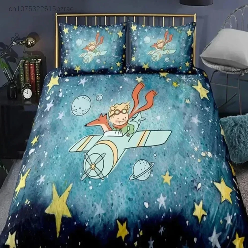 3D Print Anime Little Prince Le Petit Prince Bedding Set Boys Girls Twin Queen Size Duvet Cover Bed Kids Adult