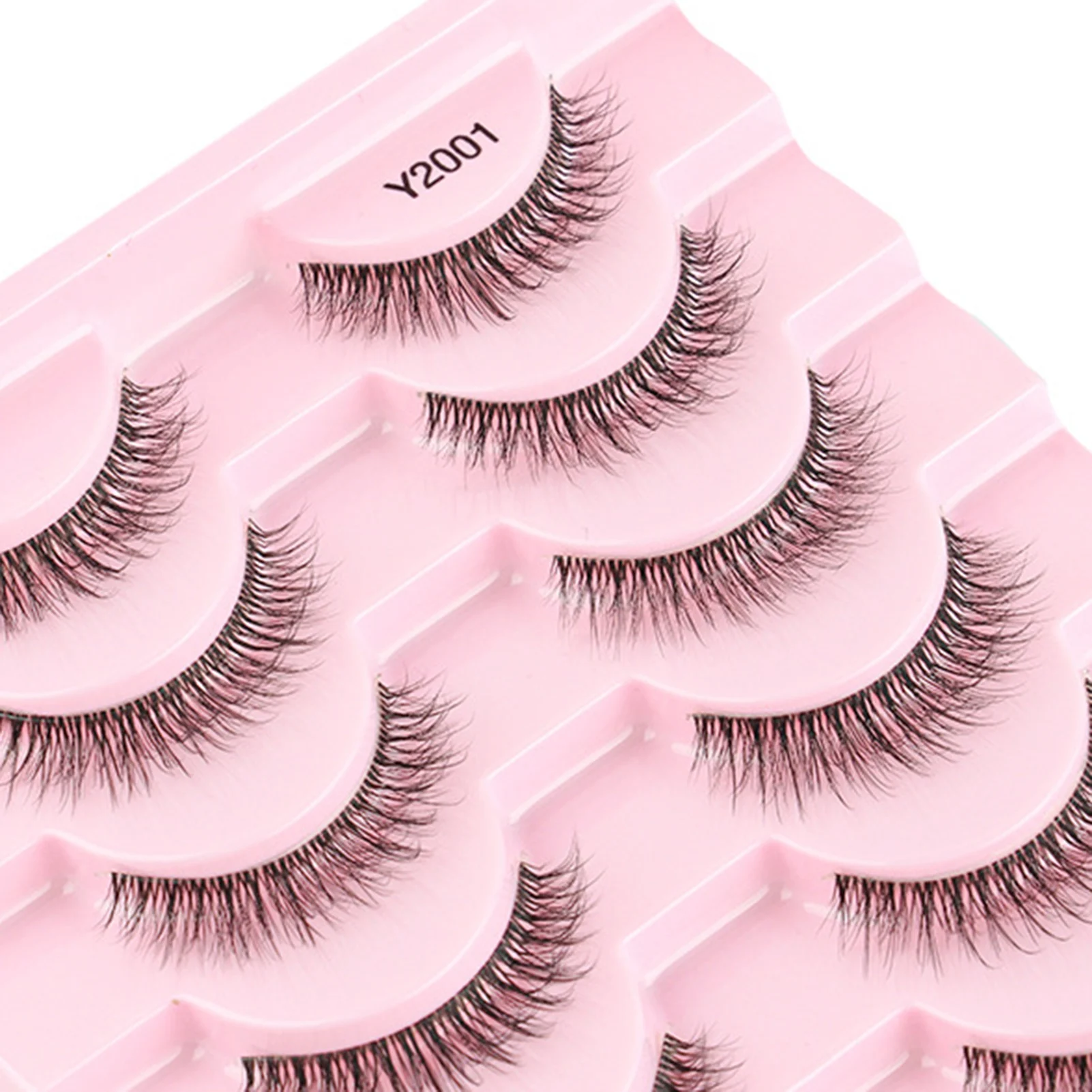 10 Pairs False Eyelashes Simulation Fake Eye Lashes Volume Thicked Eyelash for Cosplay Party Wedding Makeup