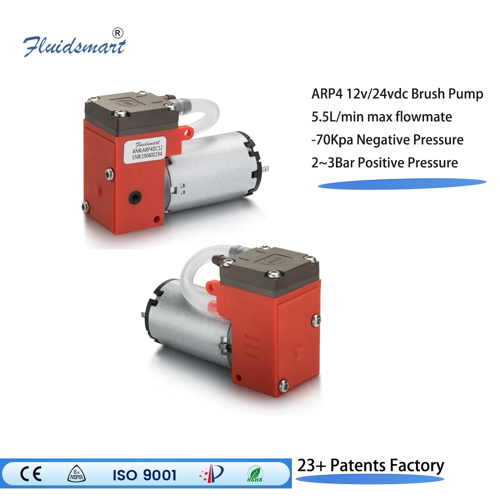 ARP4DC12 Brushed air Pump 12v Dc air Operated Piston Pump Micro Mini Small Piston Pump view 4