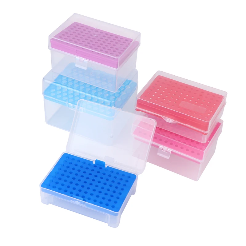 Pipe 10uL/200uL/1ML/5ML/10ML Plastic Laboratory ttor Tip Box for Experiment Pipette Tip HoLder Box Micropipette Plastic Box