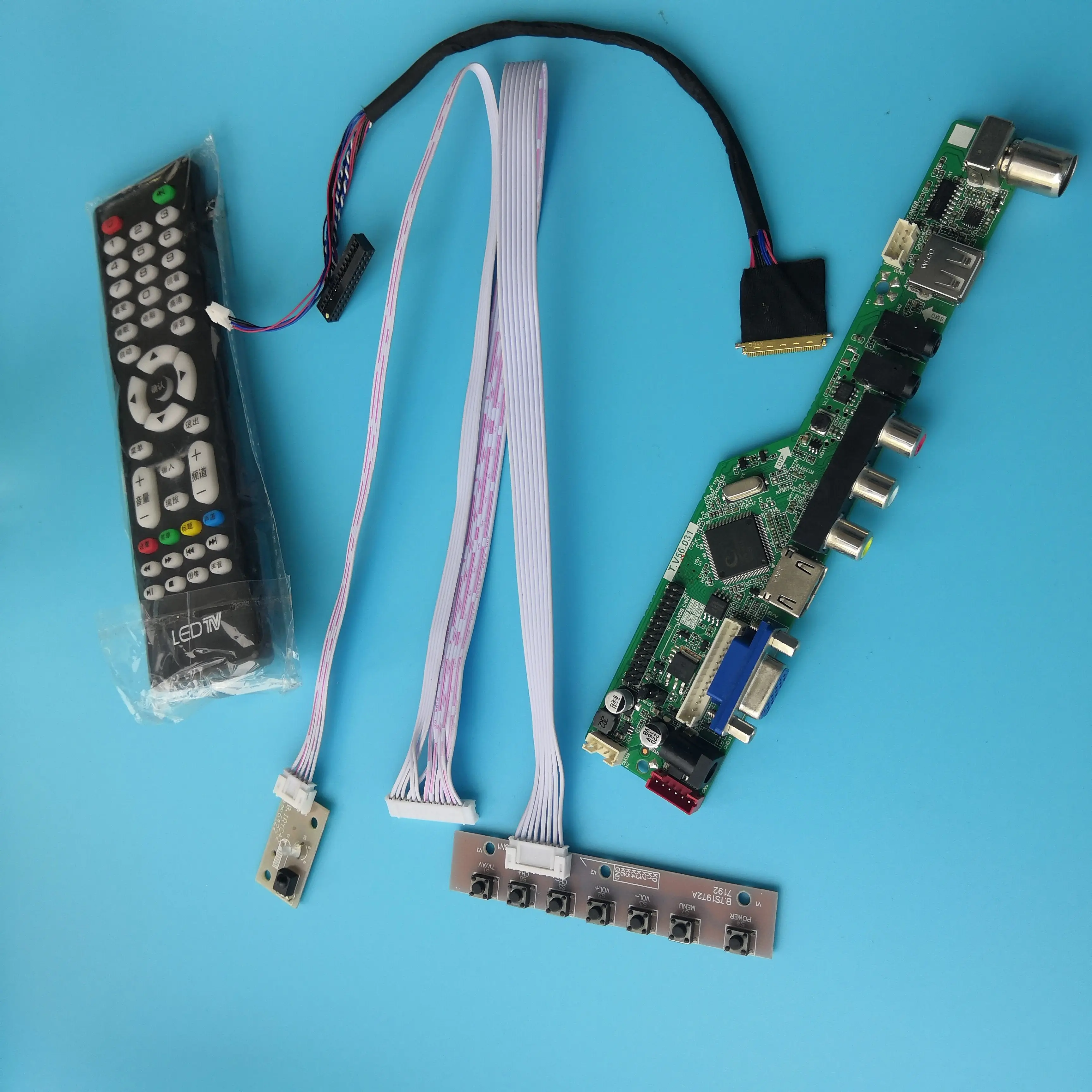 

TV Controller board kit for B141EW05 V0 B141EW05 V1 B141EW05 V4 1280×800 14" LCD monitor USB Panel remote AV VGA HDMI-compatible