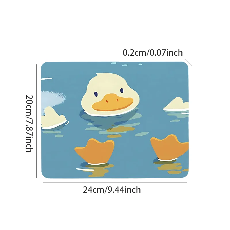 Alas meja berenang bebek gaya Anime, alas Mouse karet alami Anti selip, hadiah sempurna untuk teman pacar