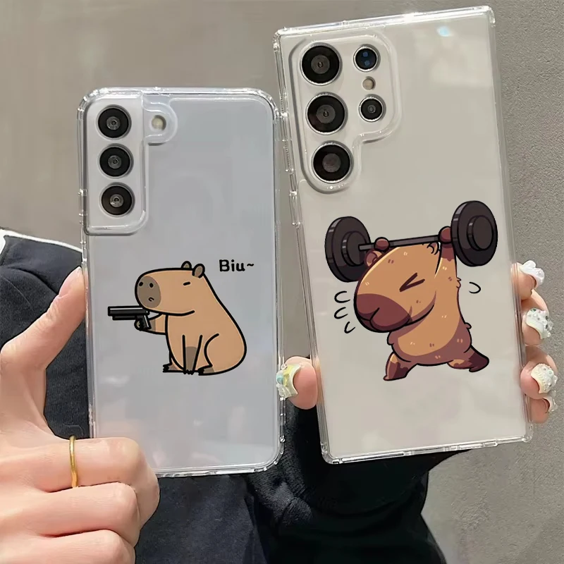 Capybara Phone Case For Samsung Galaxy S26 S25 S24 Plus S23 FE S22 S21 S20 Ultra 5G S10 Soft Clear Cover