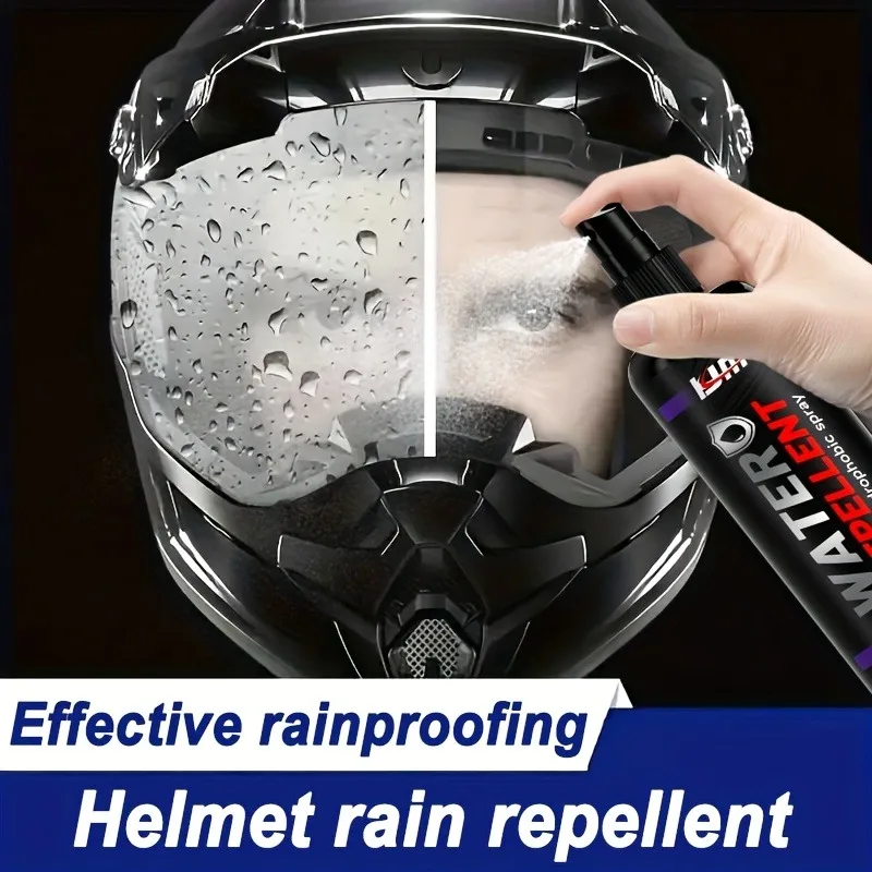 KJM Nano Waterproof Coating: Helmet Rain/Fog Repellent – Lotus Leaf Effect, Boosts Safety with Clear Riding Vision
