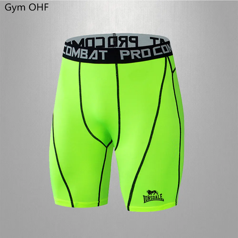 Compression Short Pants Leggings Mallas Deporte Hombre Yoga Men Sports Running Tights Gym Fitness Cycling Base Trousers Training