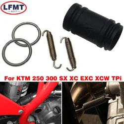 Motorcycle Exhaust Coupler Tailpipe Rubber Seal Cover Kit For KTM EXC SX XC XCW TPI 250 300 For Husqvarna TC TE TX TXi 2017-2023