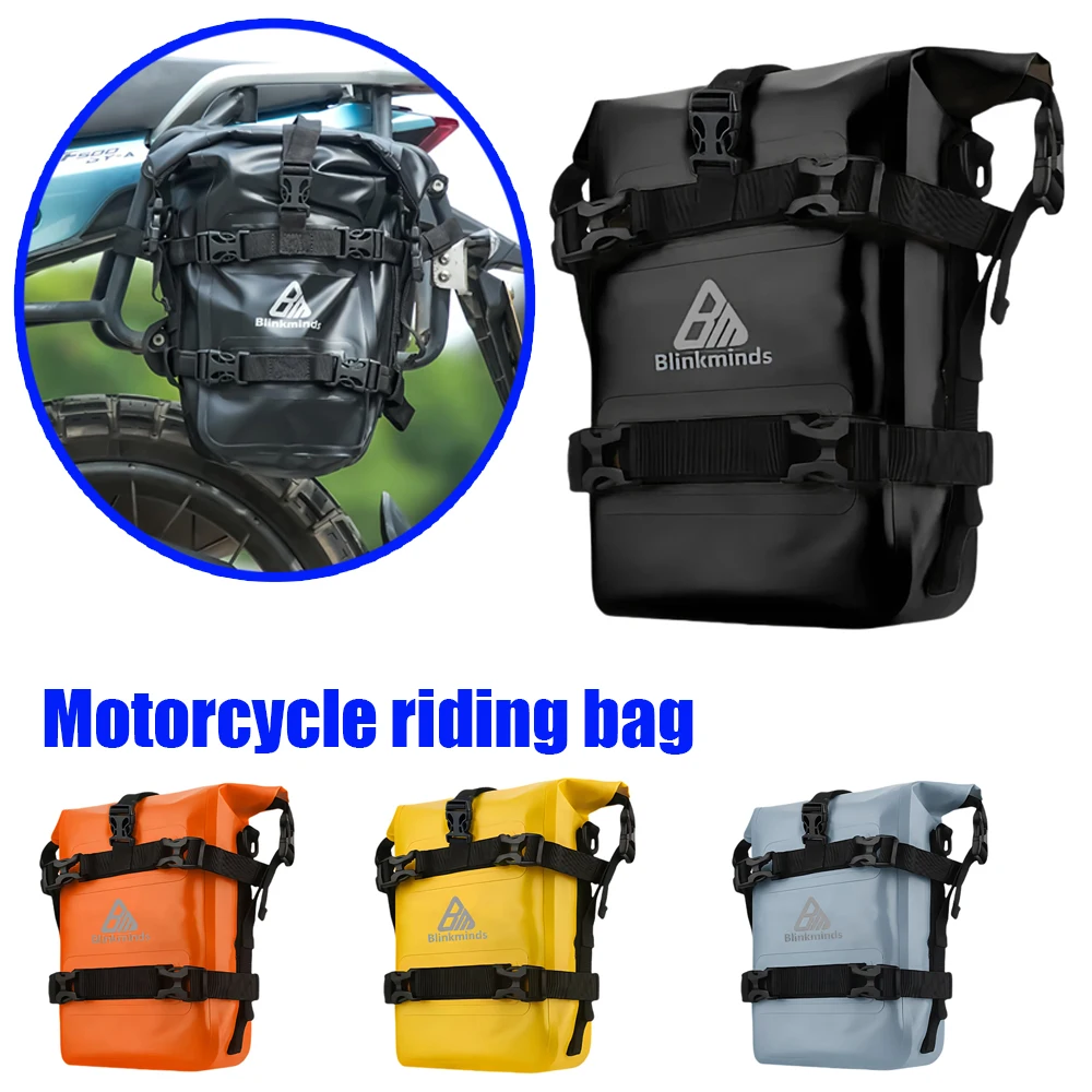 

1 шт. сумка для езды на мотоцикле, боковая сумка на бампер, мотоциклетная дорожная водонепроницаемая боковая сумка, водонепроницаемая быстросъемная боковая подвесная сумка