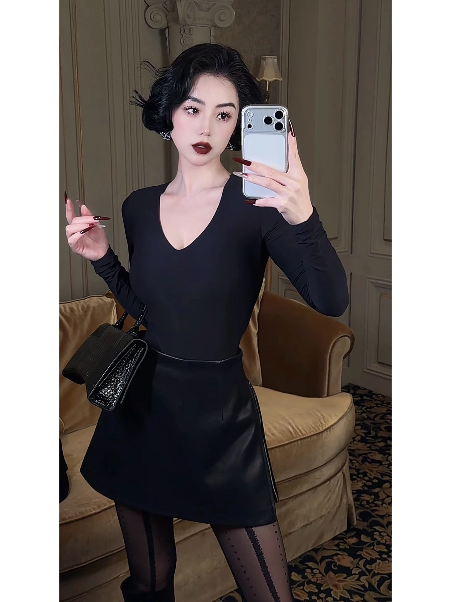 

Женская базовая футболка LYXJ Bla mat из легкого шелка, высокоэластичная, облегающая, весенняя, трикотажная