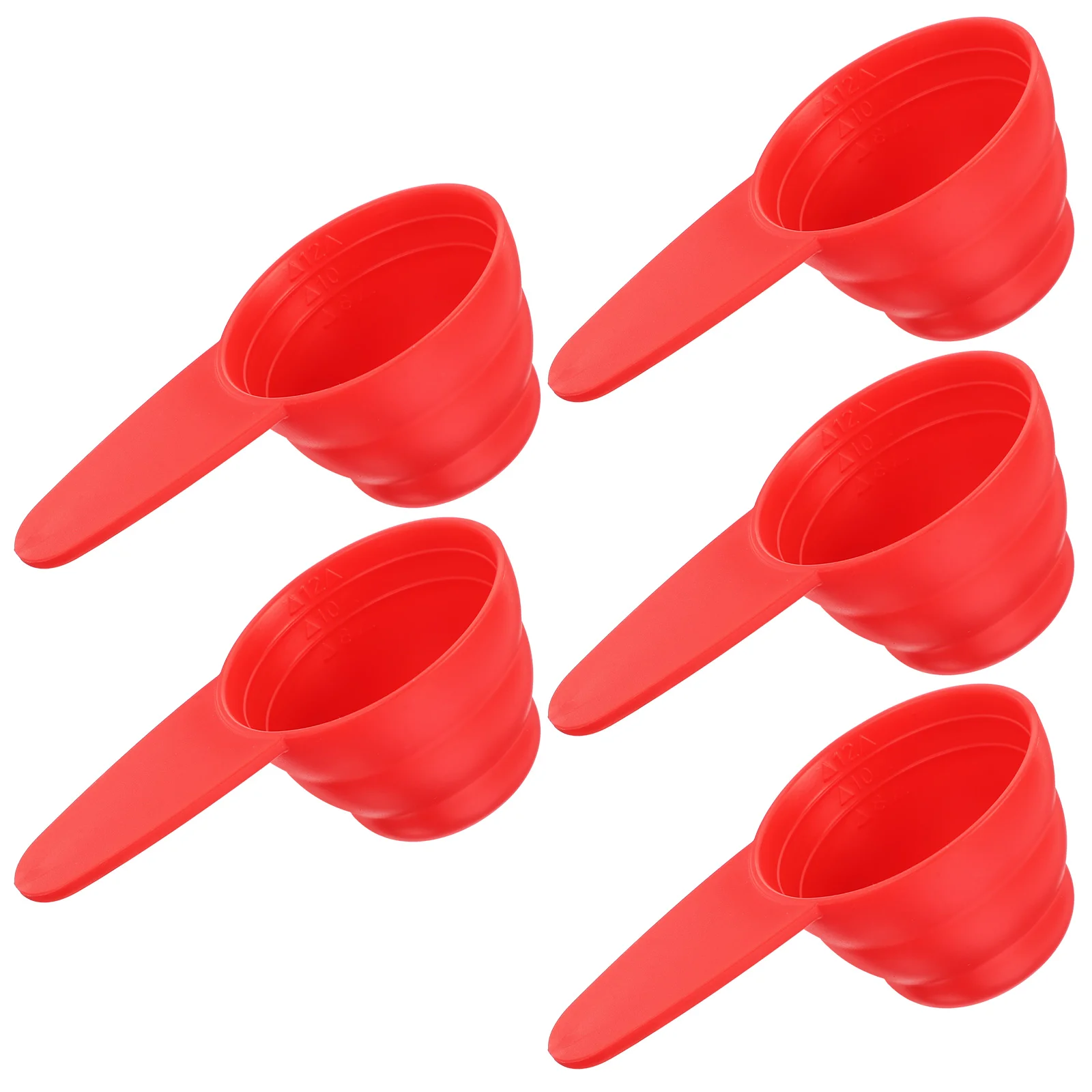 

5 Pcs Plastic Measuring Spoon Measure Scoop Cup Kitchen Small Spoons Espresso Flour Portion